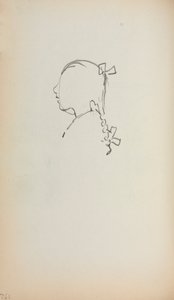 Italian Sketchbook: Head of a Girl in Profile