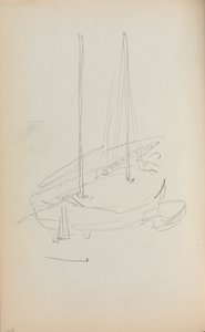 Italian Sketchbook: Sailboat (page 60) by Maurice Brazil Prendergast