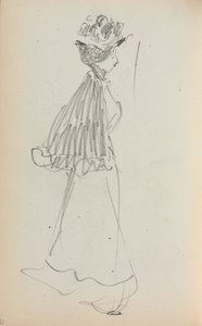 Italian Sketchbook: Standing Woman in profile by Maurice Brazil Prendergast