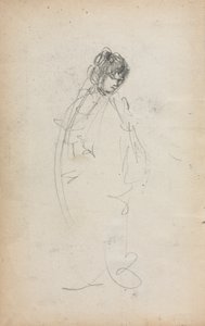 Italian Sketchbook: Standing Woman page 1, 1898-1899 by Maurice Brazil Prendergast