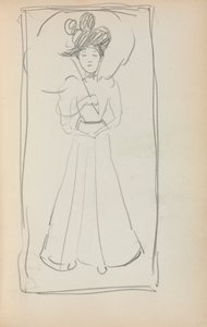 Italian Sketchbook: Standing Woman with Parasol Page 233