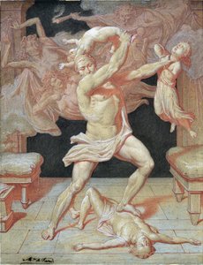 Hercules Made Mad by Hera Massacre His Children by Maurice De Vaines