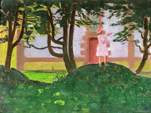 A Heap of Leaves Before the Chapel by Maurice Denis