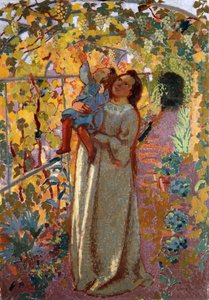 Mother and Child under the Vine by Maurice Denis