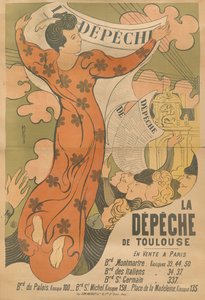Poster for the newspaper La Dépêche de Toulouse, 1892