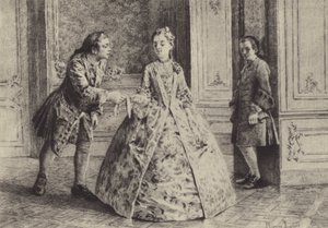 Illustration for Book III of Les Confessions de Jean-Jacques Rousseau by Maurice Leloir