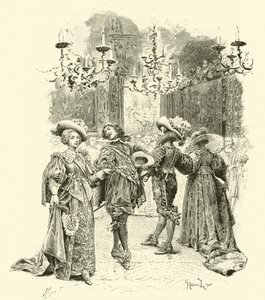 Illustration for The Three Musketeers by Maurice Leloir