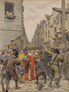 Journee des Barricades, Mathieu Mole a la Croix du Trahoir by Maurice Leloir
