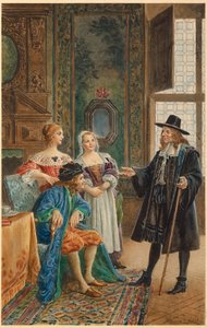 Moliere ill (illustration)