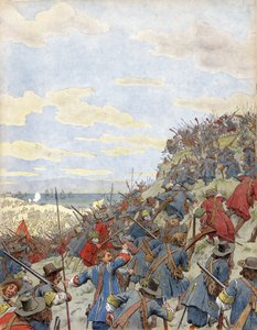 The Battle of the Dunes (near Dunkirk) by Maurice Leloir