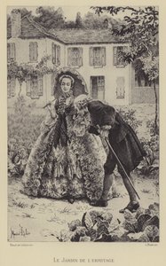 The garden of the Hermitage by Maurice Leloir