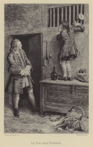The theft of the apples by Maurice Leloir