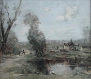 A Track by a River in Northern France by Maurice Levis