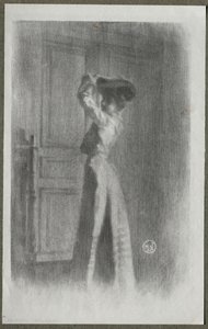 Fashionable Woman by Maurice Louis Henri Newmont
