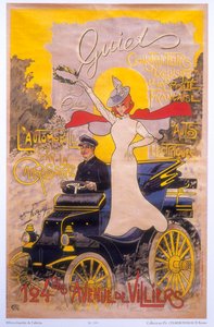 Poster advertising car coachwork