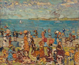 Beach Scene by Maurice Prendergast