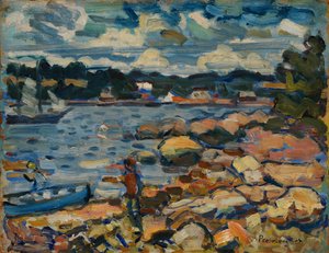 Brooksville, Maine (River & Rocks) by Maurice Prendergast
