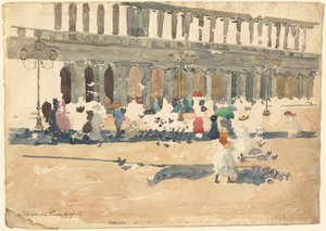 Caffè Florian in Venice by Maurice Prendergast