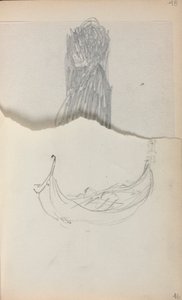 Italian Sketchbook: Gondola (page 46) by Maurice Prendergast