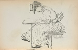 Italian Sketchbook: Seated Woman (page 107) by Maurice Prendergast