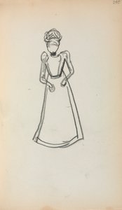 Italian Sketchbook: Standing Woman (page 240) by Maurice Prendergast
