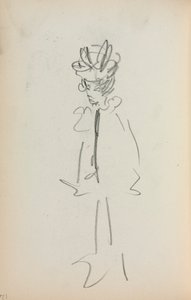 Italian Sketchbook: Standing Woman 3/4 View (page 126)