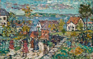Landscape (Road & Town) by Maurice Prendergast