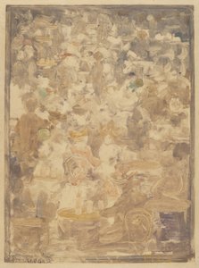 Outdoor Cafe Scene by Maurice Brazil Prendergast