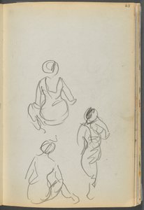 Sketchbook - The Granite Shore Hotel, Rockport, page 063: Bathers