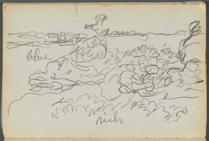 Sketchbook - The Granite Shore Hotel, Rockport, page 121: Shore by Maurice Prendergast
