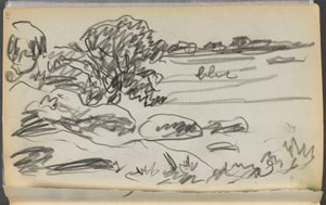 Sketchbook - The Granite Shore Hotel, Rockport, page 171: Landscape by Maurice Prendergast