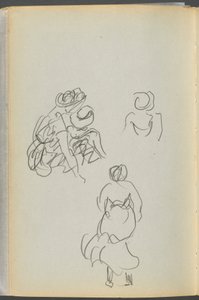 Sketchbook- The Granite Shore Hotel, Rockport: Figures by Maurice Prendergast