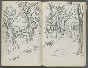 Sketchbook, The Dells: Landscape by Maurice Prendergast