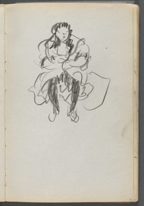 Sketchbook, The Dells, No. 127, page 071: Seated Figure