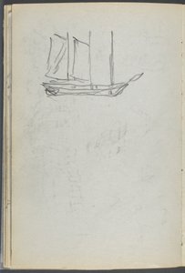 Sketchbook, The Dells, No. 127, page 106: Sailboat