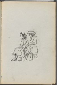 Sketchbook, The Dells, No 127, page 119: Two Seated Figures