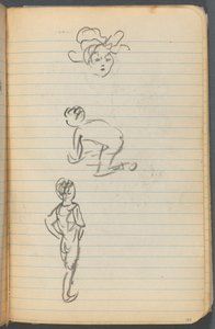 Sketchbook, page 101: Three Figures