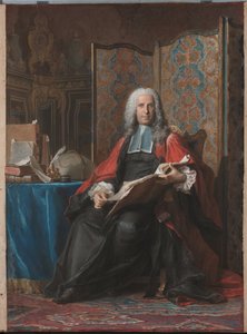 Portrait of Gabriel Bernard de Rieux by Maurice Quentin de La Tour
