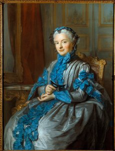 Portrait of Lady of Rieux by Maurice Quentin de La Tour