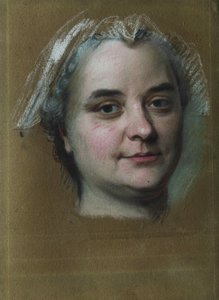 Portrait of Madame Pèlerin by Maurice Quentin de La Tour