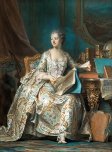 Portrait of the Marquise de Pompadour by Maurice Quentin de La Tour