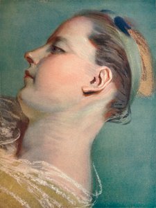 Tete Penchee, c1752 by Maurice Quentin de La Tour