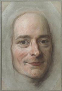 Portrait of Francois Marie Arouet de Voltaire by Maurice Quentin de La Tour