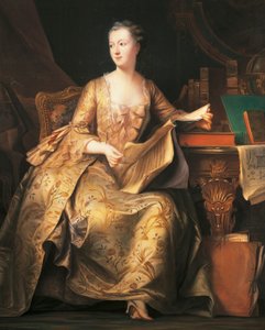 Portrait of Marquise de Pompadour, c.1755 by Maurice Quentin de La Tour