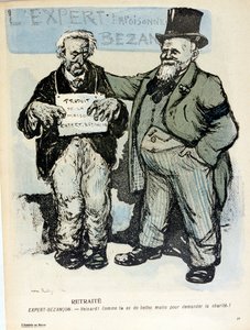 Caricature in The Plate of Butter by Maurice Radiguet
