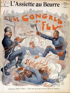 French Statesmen Aristide Briand, Georges Clemenceau and Rene Viviani