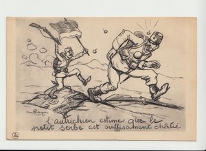 Postcard, Satirical in Black & White