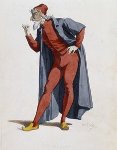 Costume and theatre character: Pantalone (Pants, doctor) from 