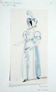 George Sand playing the part of Herminie in the play 