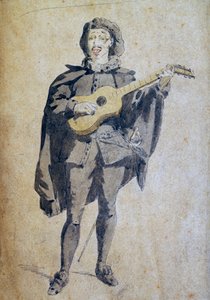 Scaramouche, illustration from Commedia dell